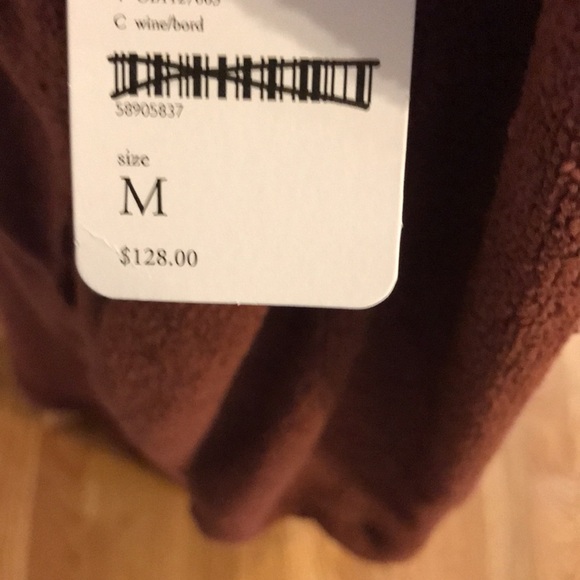 NWT Free People Beach Blanca Fleece Long Sleeve Maxi Dress Cowl Neck Med Brown - Picture 12 of 16